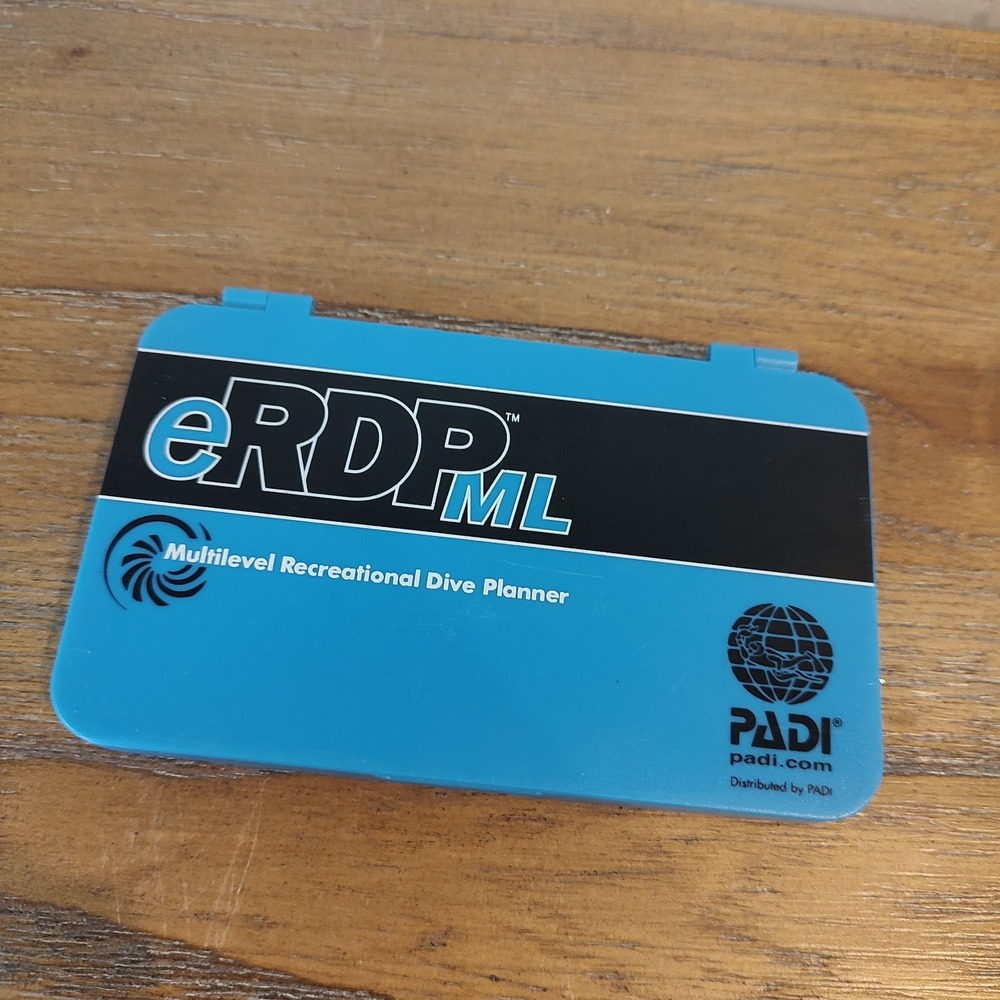 PADI eRDPML Multilevel Recreational Dive Planner Electronic RDP Blue
